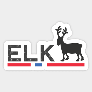 Bull Elk Sticker